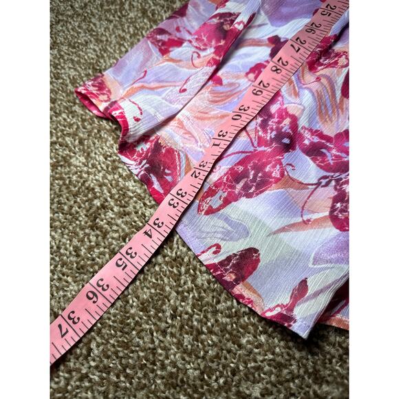 Wild Fable butterfly lily tiered babydoll chiffon lined dress womens‎ XL fairy - Picture 8 of 9